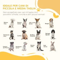 Cancellino per Cani Pieghevole a 3 Pannelli con Piedini Antiscivolo per Corridoi, Scale e Stanze, in Legno di Pino, 181x35x76 cm, Marrone Scuro