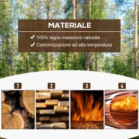 Set di 3 Vasi Secchielli per Piante Fiori , Set Vasi da Esterno in Legno di Diverse Dimensioni