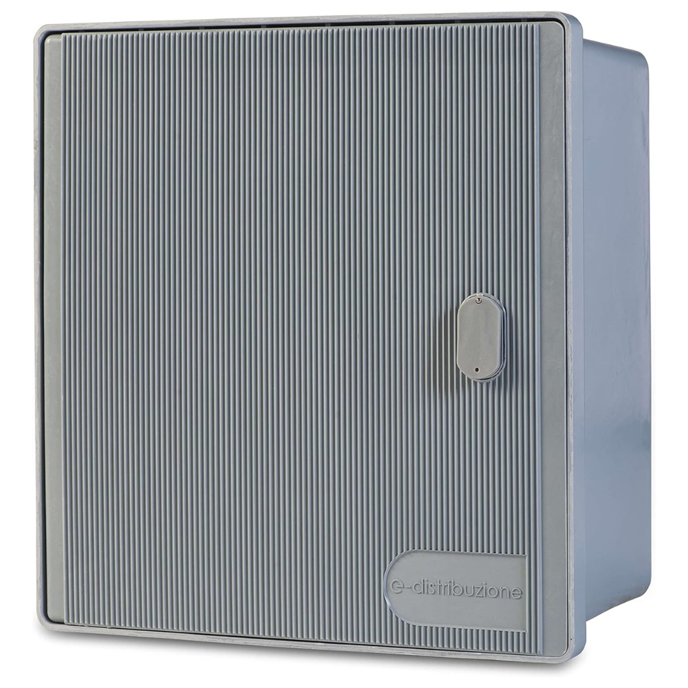 Cassetta contatore enel trifase 2 posti con serratura e chiave