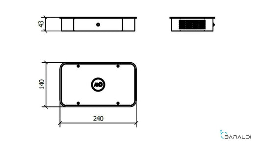 Purificatore Aria da parete Airò Mini Inox/bianco