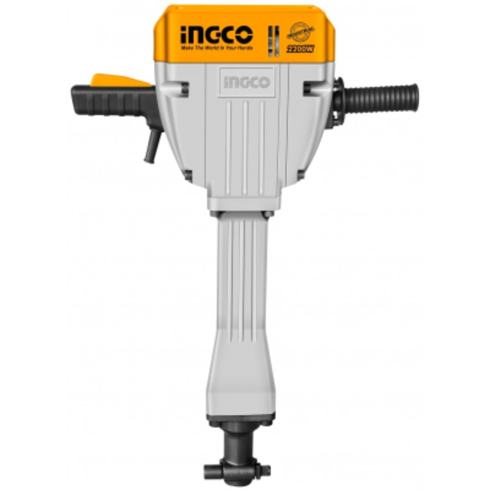 Martello demolitore da 2200w con sistema antivibrazione + 2 scalpelli e cavi di gomma