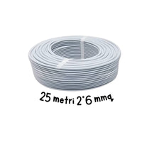 Cavo elettrico fg16or 2x6 mm² grigio 0,6/1 kv matassa 25 metri