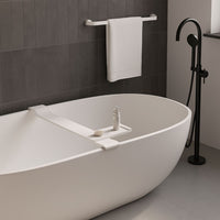 Sopravasca da bagno stand in artificial stone bianco opaco matt ogomondo *** confezione 1