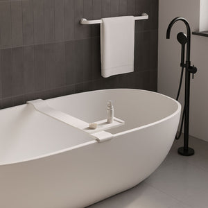 Sopravasca da bagno stand in artificial stone bianco opaco matt ogomondo *** confezione 1