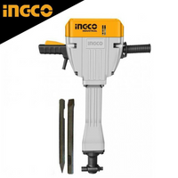 Martello demolitore da 2200w con sistema antivibrazione + 2 scalpelli e cavi di gomma