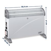 Kemper tct-2000 convex turbo termoconvettore elettrico 2000w