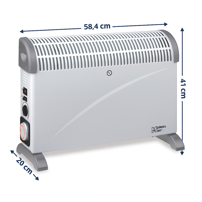 Kemper tct-2000 convex turbo termoconvettore elettrico 2000w