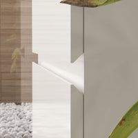 Mobile bagno sospeso Londres con due cassetti 100x45x59 cm colore bianco laccato