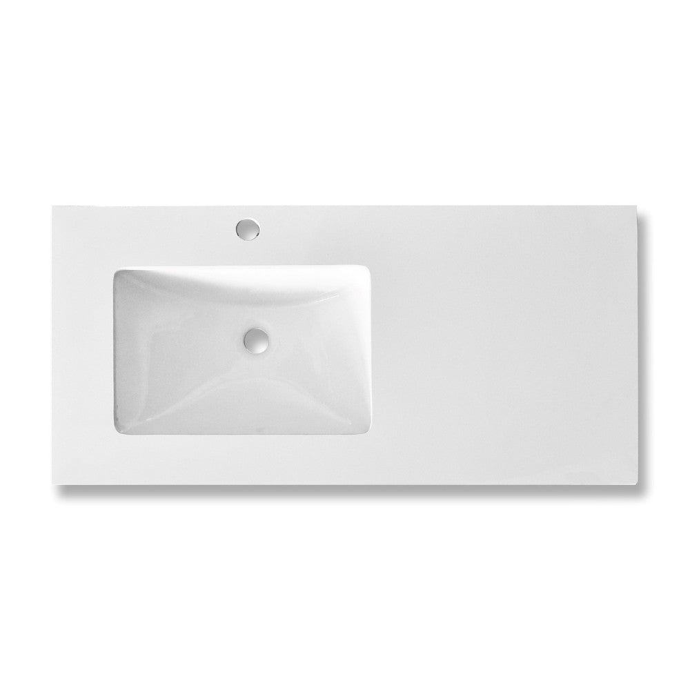 Mobile bagno sospeso Resia con specchio rovere 90x46x54 H