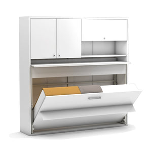 Mobile multiuso Nitro con letto a scomparsa e scrivania estraibile