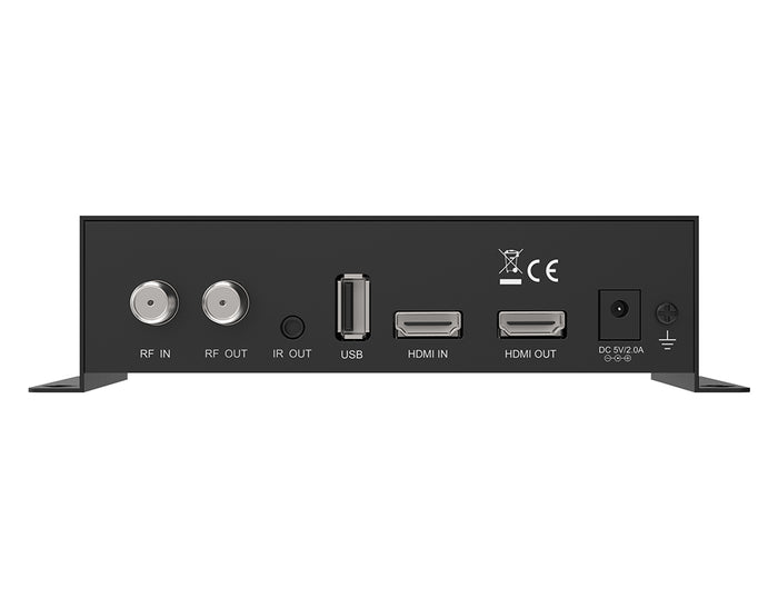 Modulatore HDMI a Terrestre DVB-T ISDB-T o Cavo DVB-C  Distribuzione Full HD su Cavo Coassiale, HDMI-Loop, RF IN, Display LCD  Installazione Rapida, Plug & Play