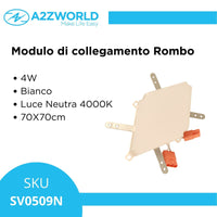 Modulo Rombo 4W Bianco Neutro 4000K 70X70cm Per SV0506CCT