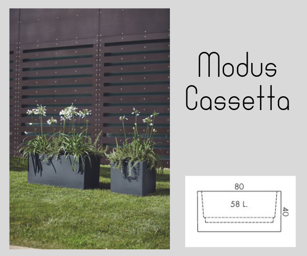 Vaso Modus Cassetta cm 80