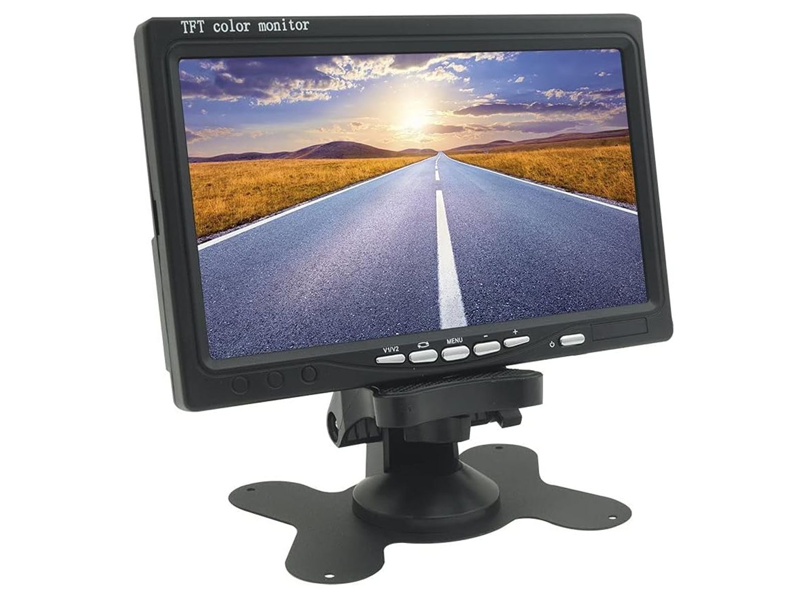 Monitor LCD 7.0 Pollici Auto Con Telecomando 2 Ingressi AV Per Videosorveglianza