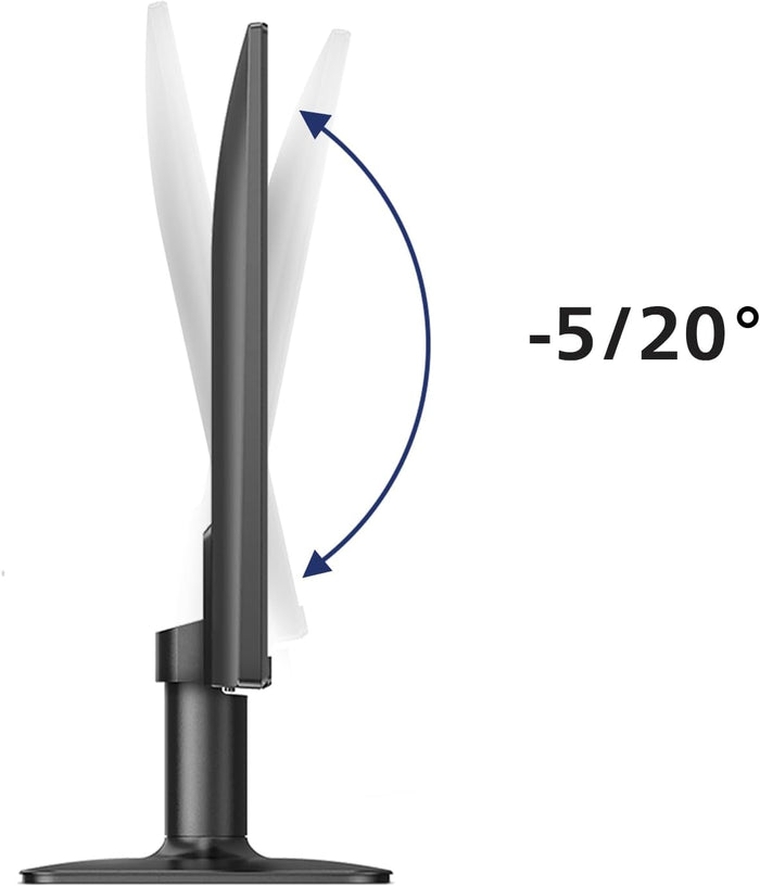 Monitor Philips 23,8″ Full HD VA 100 Hz per Ufficio, Smart Working e Home Entertainment – modello 24E2N1100LB/00 Flicker-Free, LowBlue Mode, Adaptive Sync, HDMI & VGA