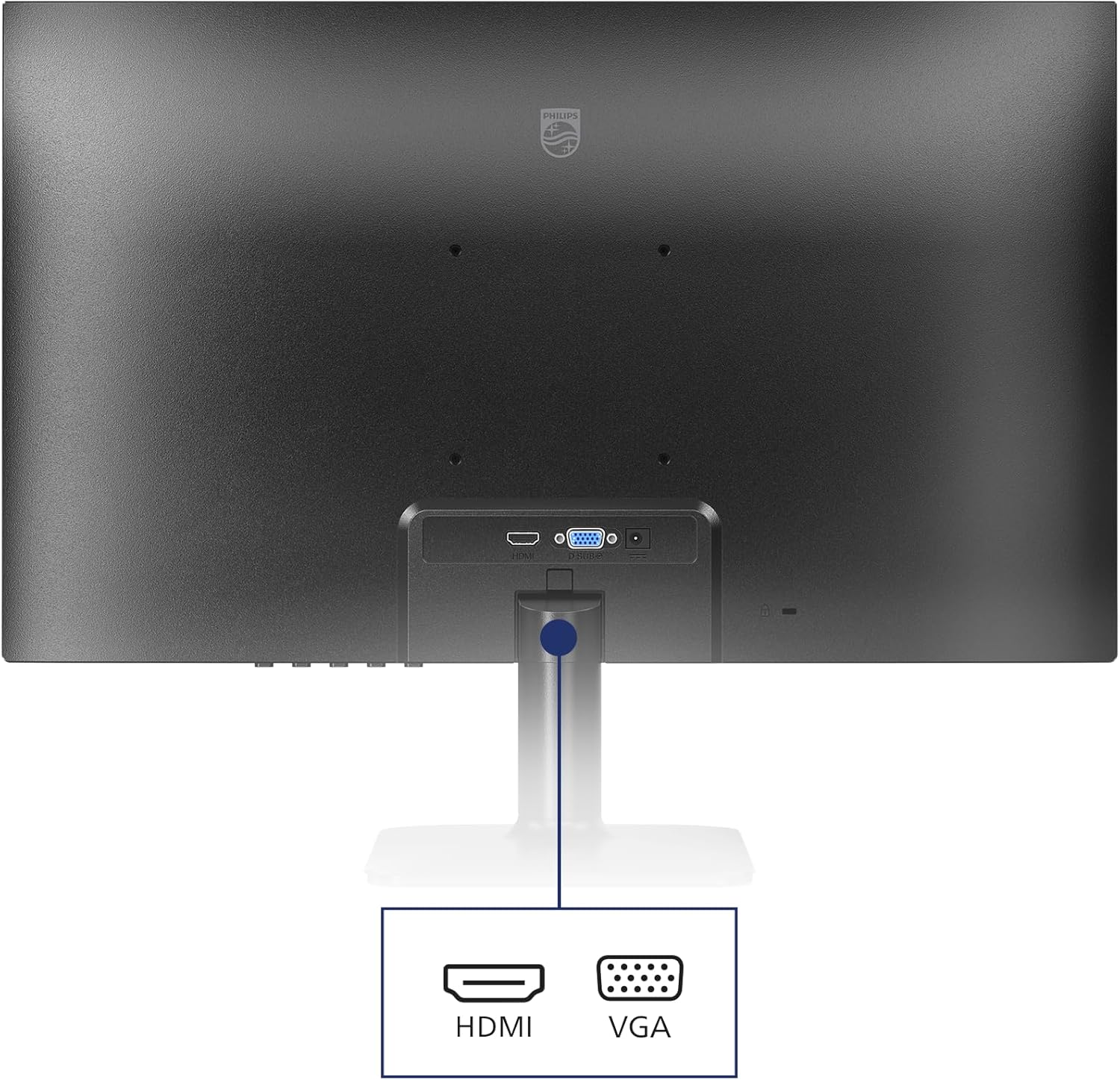 Monitor Philips 23,8″ Full HD VA 100 Hz per Ufficio, Smart Working e Home Entertainment – modello 24E2N1100LB/00 Flicker-Free, LowBlue Mode, Adaptive Sync, HDMI & VGA