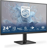 Monitor Philips 23,8″ Full HD VA 100 Hz per Ufficio, Smart Working e Home Entertainment – modello 24E2N1100LB/00 Flicker-Free, LowBlue Mode, Adaptive Sync, HDMI & VGA