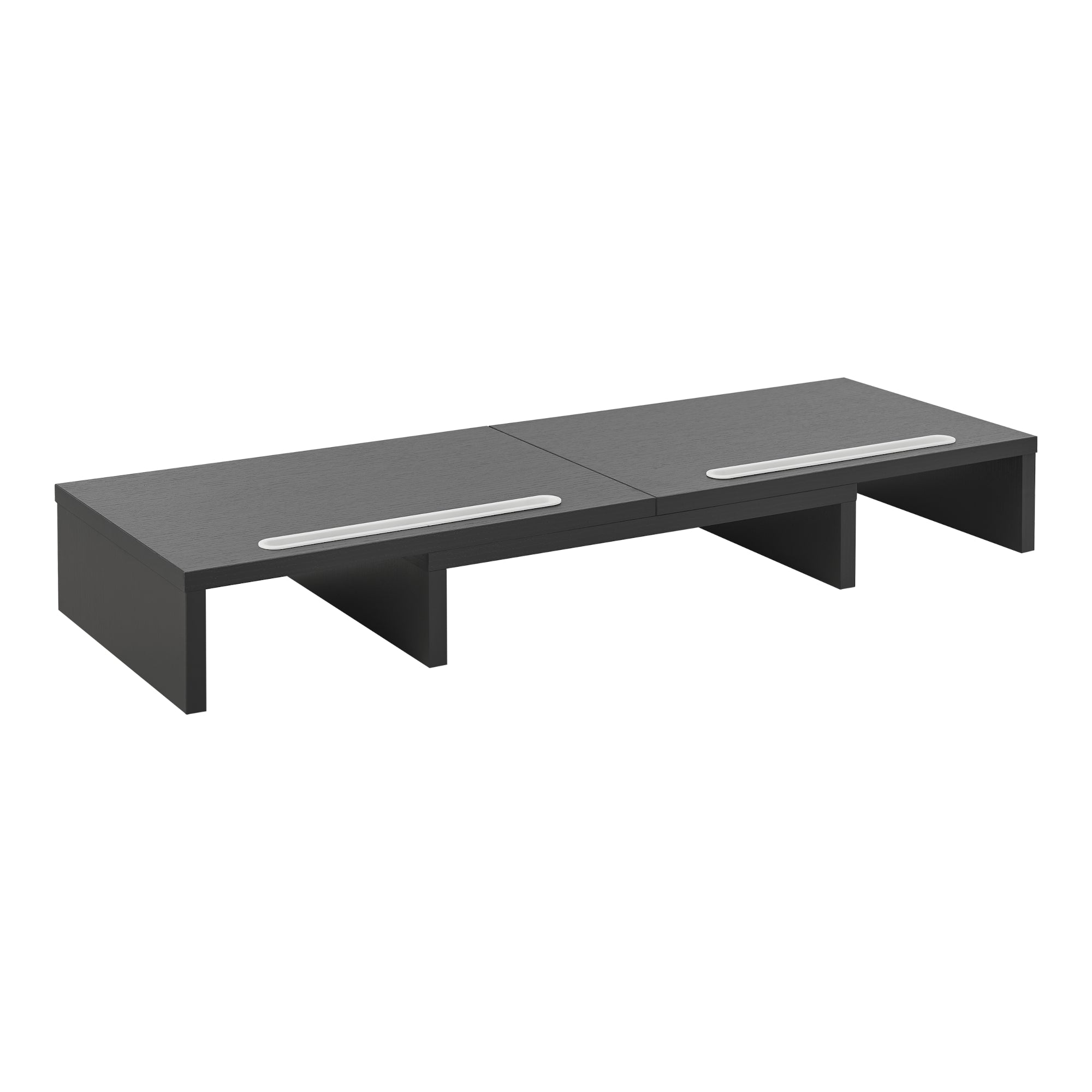 Supporto di Rialzo Monitor 'Vilppula' Base a Lunghezza Regolabile 79 - 111 cm - Grigio Scuro [en.casa]