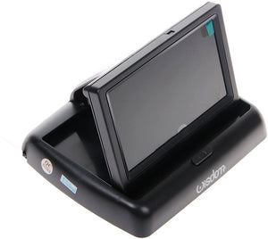 Monitor per Auto a Scomparsa LCD Alta Risoluzione Apertura con un Tasto 2 Ingressi Video Ideale per Telecamera Retromarcia