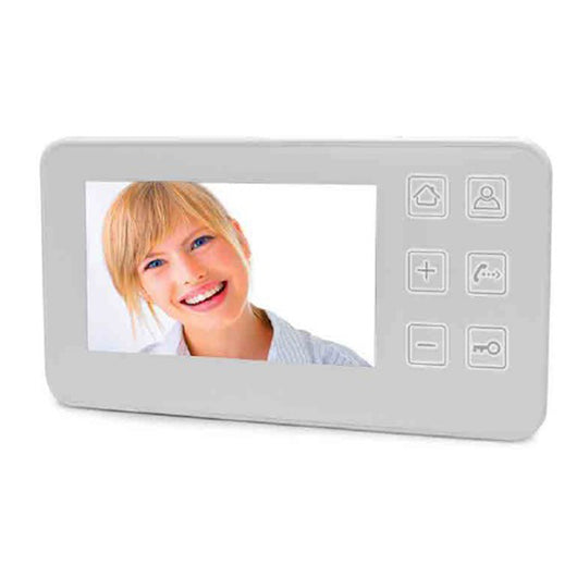 Kit Videocitofono Nordström Avidsen 2 Appartamenti – Pulsantiera Esterna con Videocamera + 2 Monitor Touch 4,3” + Alimentatori DIN