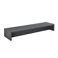Rialzo di Supporto Flensberg per Monitor/Portatile/TV da Scrivania 100x27x15 cm - Grigio Scuro [en.casa]