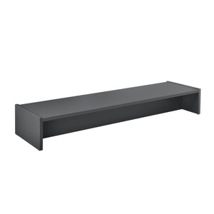 Rialzo di Supporto Flensberg per Monitor/Portatile/TV da Scrivania 100x27x15 cm - Grigio Scuro [en.casa]