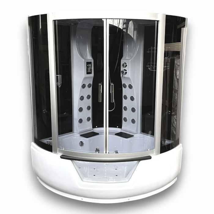 Vasca-doccia idromassaggio angolare 150 x 150 cm - Montecarlo