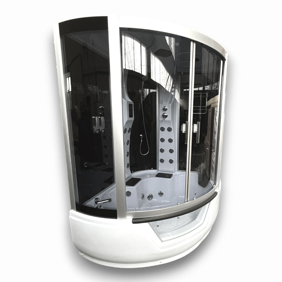 Vasca-doccia idromassaggio angolare 150 x 150 cm - Montecarlo