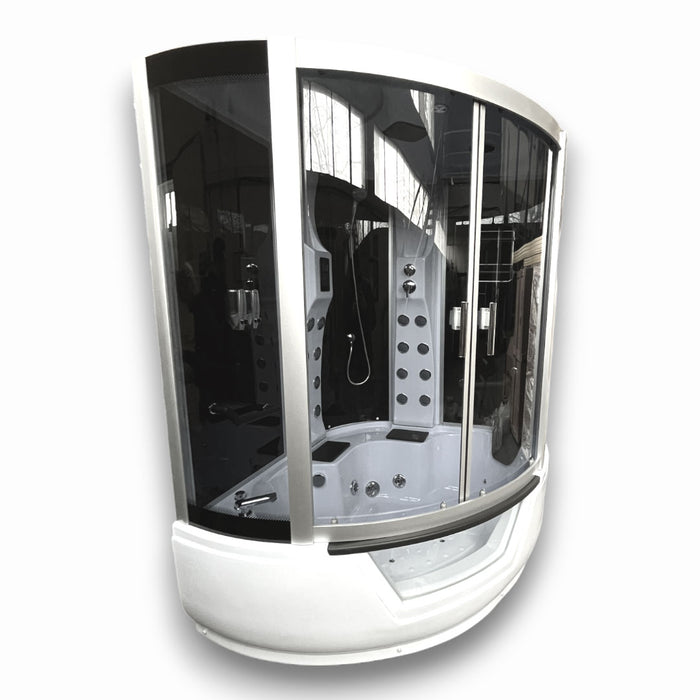Vasca-doccia idromassaggio angolare 150 x 150 cm - Montecarlo