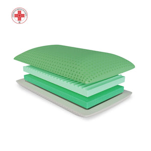 Cuscino in memory foam Anti-Insonnia Aromaterapico con Aloe Rinfrescante - Morfeo - 72x42x52cm