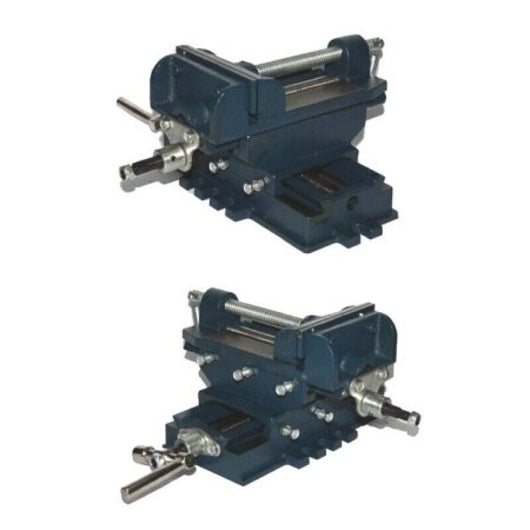 Morsa a Croce per Trapano a Colonna da Banco 100mm 4" Regolabile Ganasce 100 MM