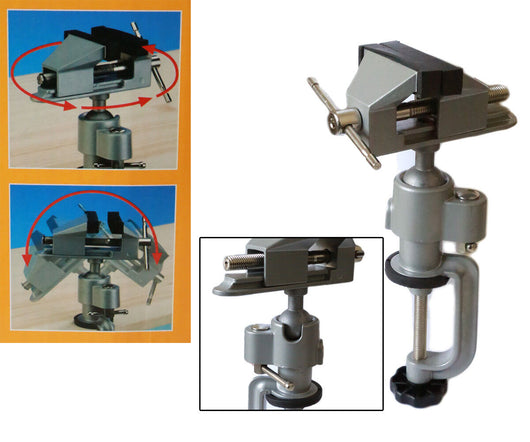 Morsa da banco base girevole fissaggio a morsetto apertura ganasce 50 mm