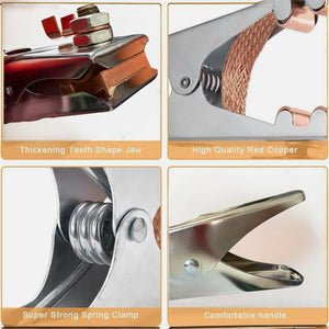 Morsetto di massa per saldatura 500A bocca 80mm Pinza Per Saldatrice Art.451050