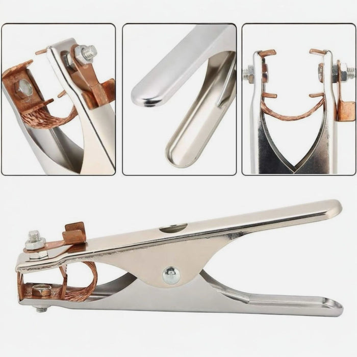 Morsetto di massa per saldatura 500A bocca 80mm Pinza Per Saldatrice Art.451050