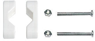 Morsetto nylon 22-25 mm bianco