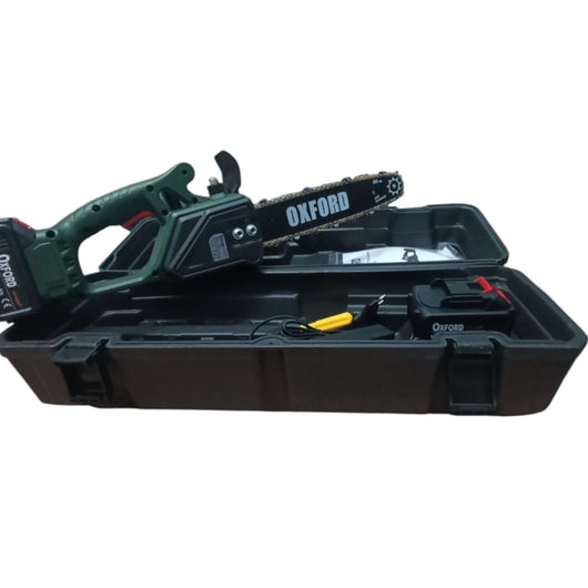 Motosega A Batteria 12" Lama 30cm Elettrosega Da Potatura tagliarami 68VF 6000mA