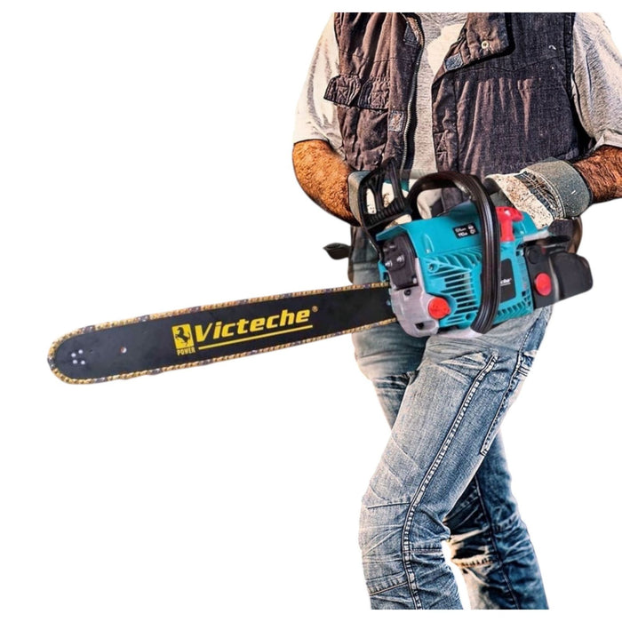 Motosega a scoppio 68CC 2 tempi con barra da 55CM per potatura pota giardinaggio VG12021