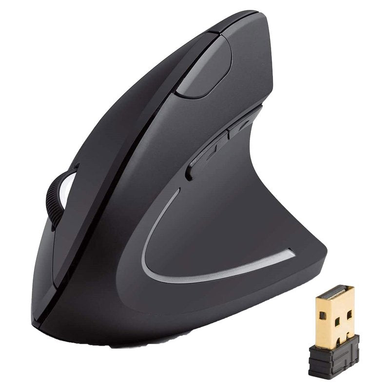 Mouse Verticale Senza Filo con 2 Tasti Laterali Tasti per DPI Max 4900 DPI