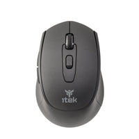 Mouse iTek CLK W24B - Wireless 2.4G & Bluetooth- Ottico- 1600 DPI- 6 Tasti Silent Switch- Ergonomico