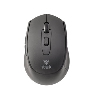 Mouse iTek CLK W24B - Wireless 2.4G & Bluetooth- Ottico- 1600 DPI- 6 Tasti Silent Switch- Ergonomico