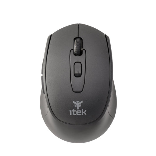 Mouse iTek CLK W24B - Wireless 2.4G & Bluetooth- Ottico- 1600 DPI- 6 Tasti Silent Switch- Ergonomico