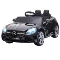 Macchina Elettrica per Bambini Licenza Mercedes SLC 300 con Telecomando, in PP e Metallo, 107x62.5x44 cm, Nero