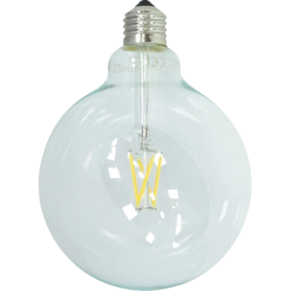 Optonica lampadina a filamento led attacco e27 g125 300° ac175-265v *** temperatura colore lampada 2700k bianco cald...