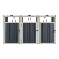 Deposito per Bidoni da Spazzatura 'Tarbek' Box per 3 Cassonetti da 240 L [pro.tec]