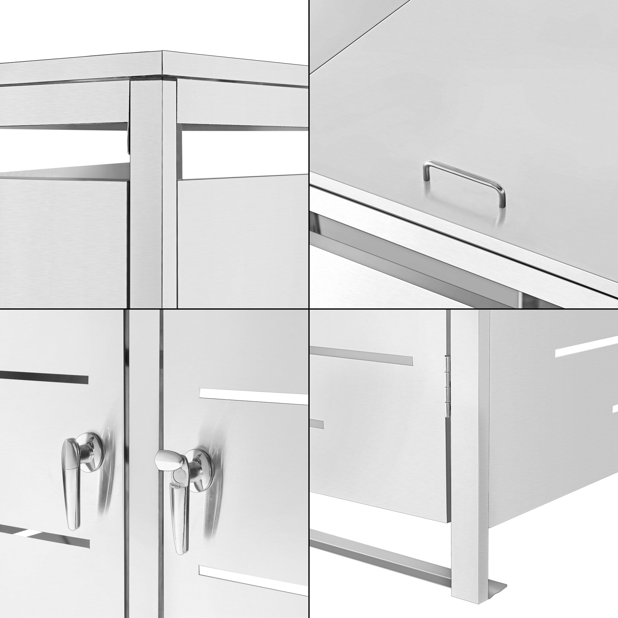 Box Portabidone Doppio Fahrenwalde in Acciaio per 2 Cassonetti da 240 L [en.casa]