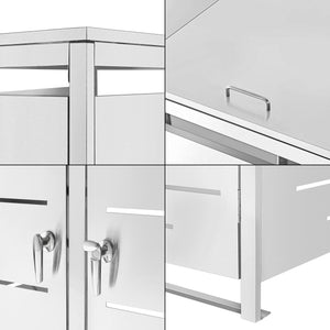 Box Portabidone Doppio Fahrenwalde in Acciaio per 2 Cassonetti da 240 L [en.casa]