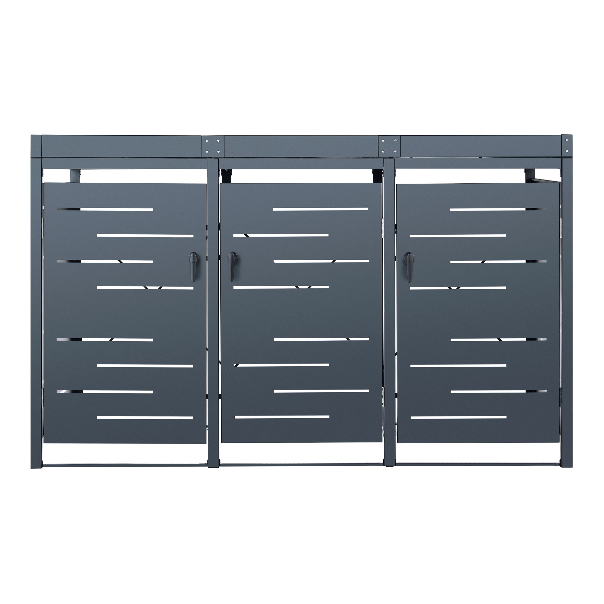 Gabbia Copribidone 'Salching' per 3 Cassonetti da 240 L [en.casa]