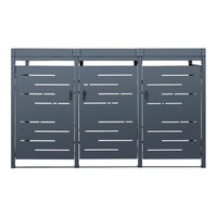 Gabbia Copribidone 'Salching' per 3 Cassonetti da 240 L [en.casa]