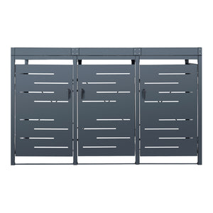 Gabbia Copribidone 'Salching' per 3 Cassonetti da 240 L [en.casa]