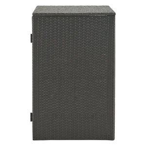 Copri pattumiera Widnau per 1 contenitore con rivestimento in polyrattan 109 x 70 x 78 cm 03_0006697